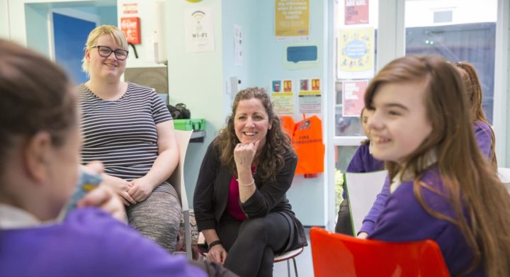 group of people smiling