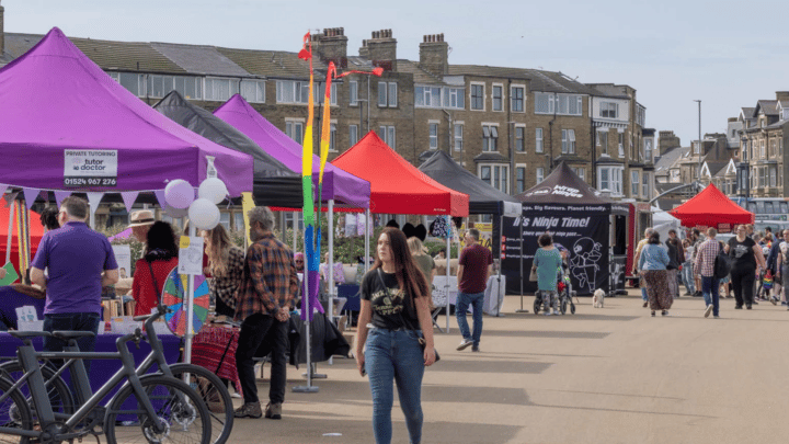 Community market organised by Creative West End in Morecambe