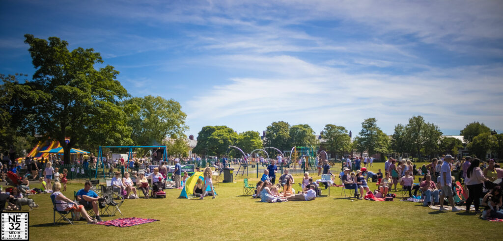 A scene from an event in Jarrow